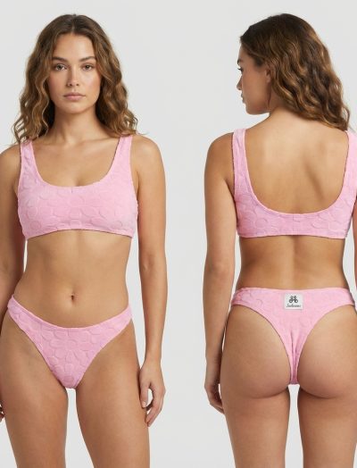 Bikini in spugna floreale - Pink