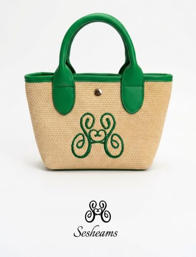 Mini bag Sesheams con logo ricamato