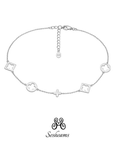 Collana 5 Quadrifogli – Argento 925