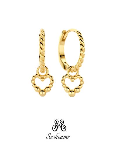 Orecchini a cerchio “Cuore Boule d’Or”