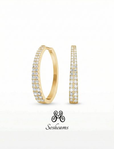 Orecchini Ovali Puri Gold