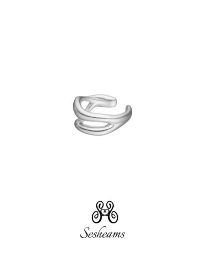 Ear Cuff Fluid Silver